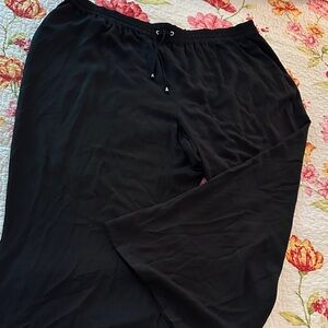 Women’s Plus Croft & Barrow Black Drawstring Pants